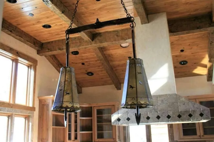 Fort Rock Rawhide & Arrow Pendant Light