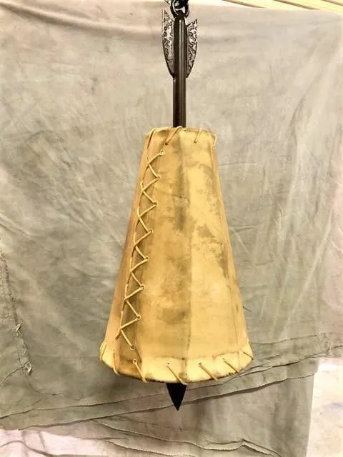 Fort Rock Rawhide & Arrow Pendant Light
