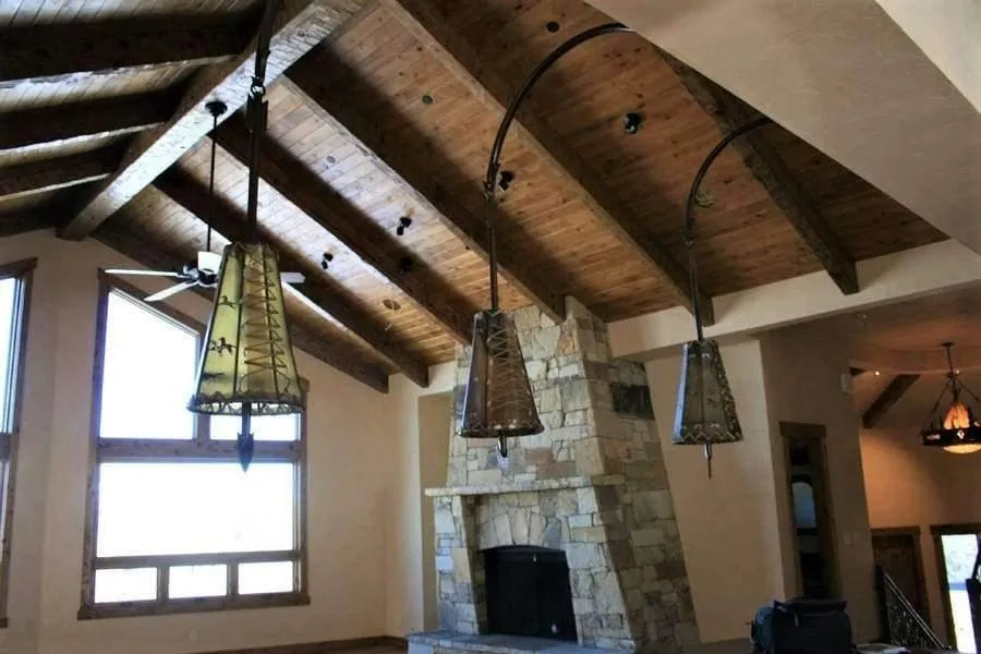 Fort Rock Rawhide & Arrow Pendant Light