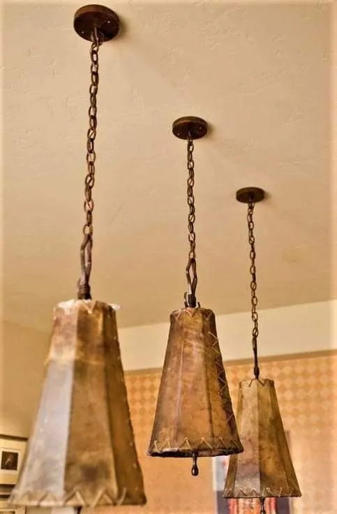 Fort Rock Rawhide Pendant Lights