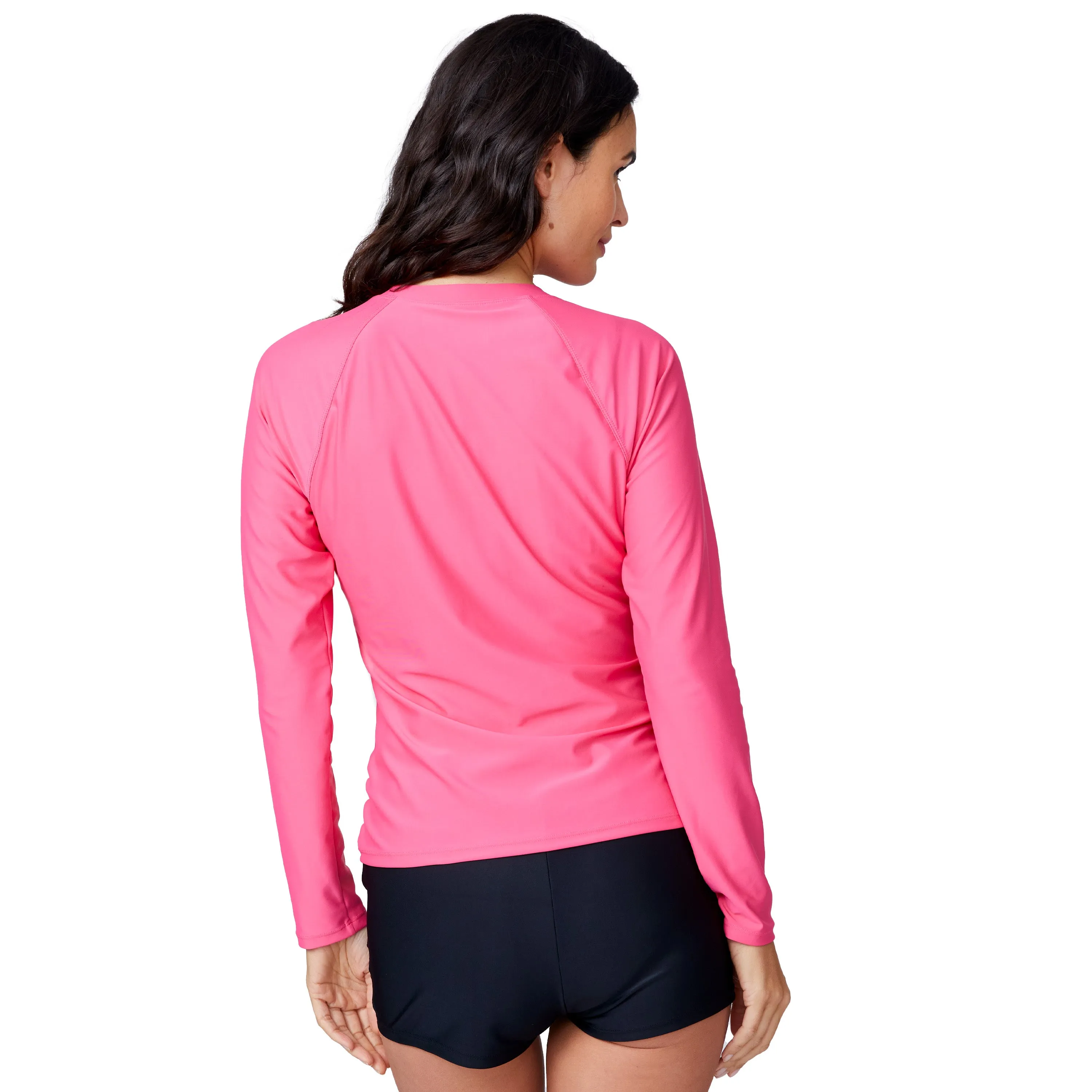 Free Country Women's Long Sleeve Zip Swim Shirt