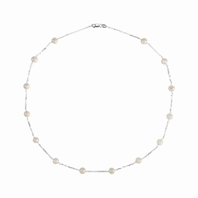 Freshwater Pearl Station Necklace