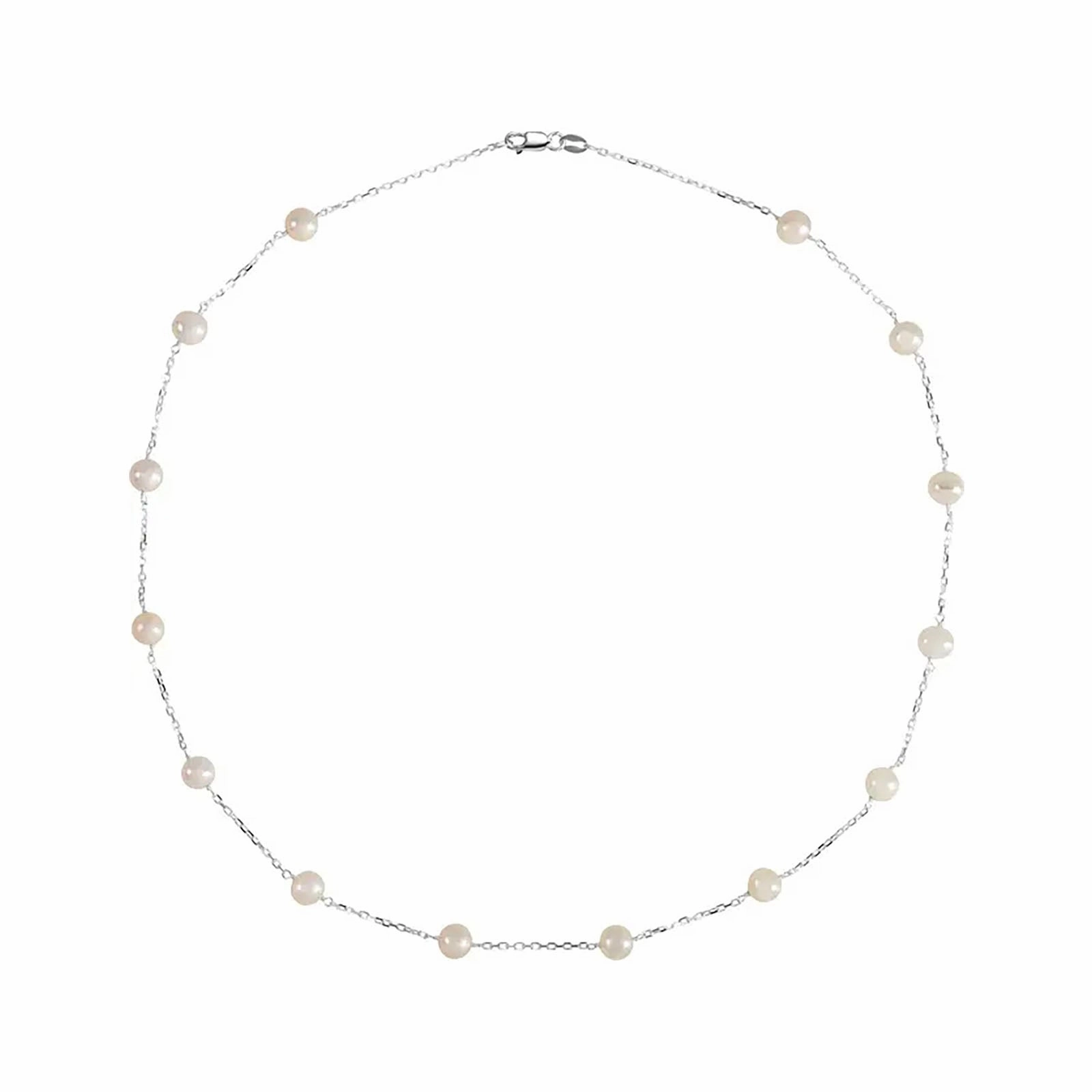 Freshwater Pearl Station Necklace