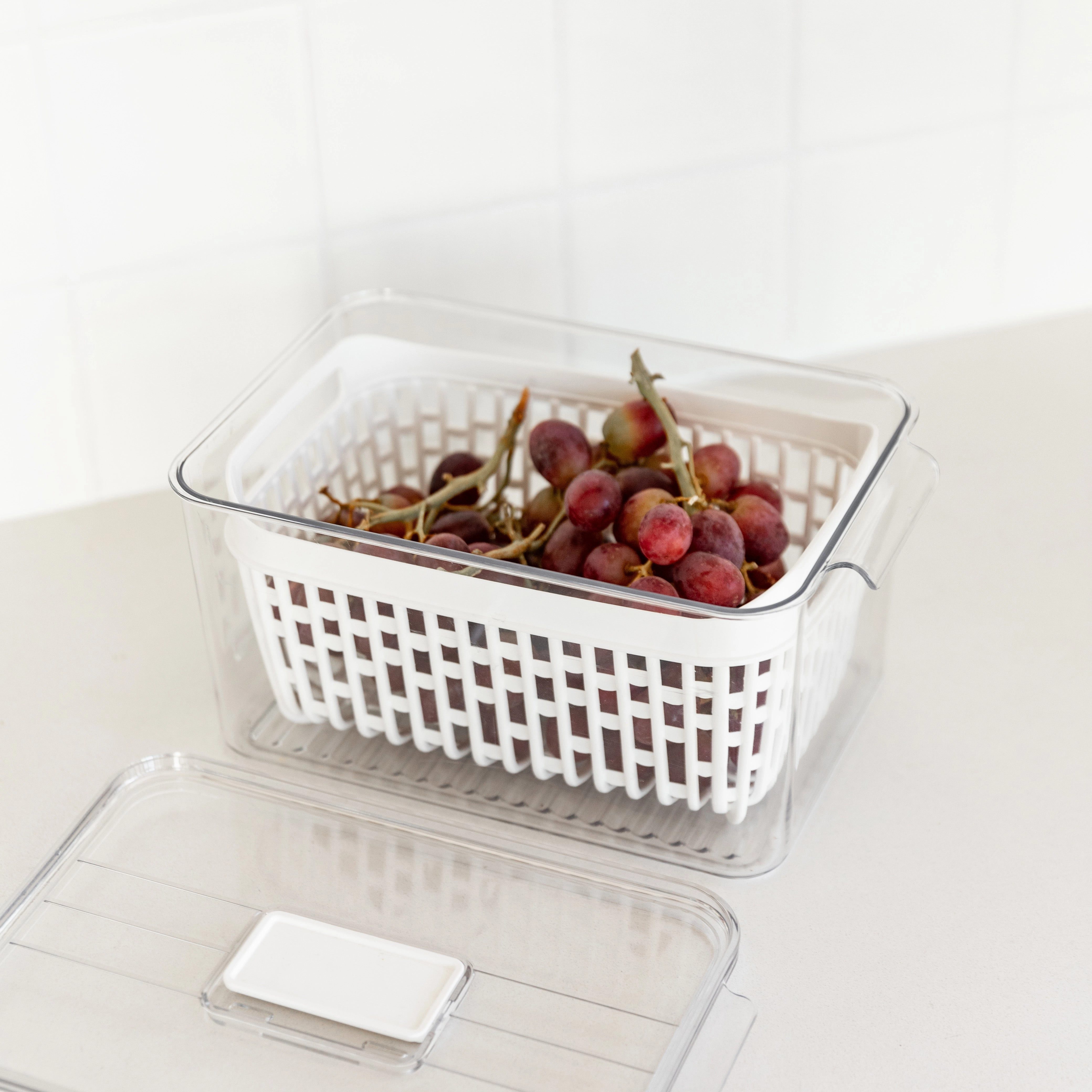 Fridge Storage Container with Basket (Single)