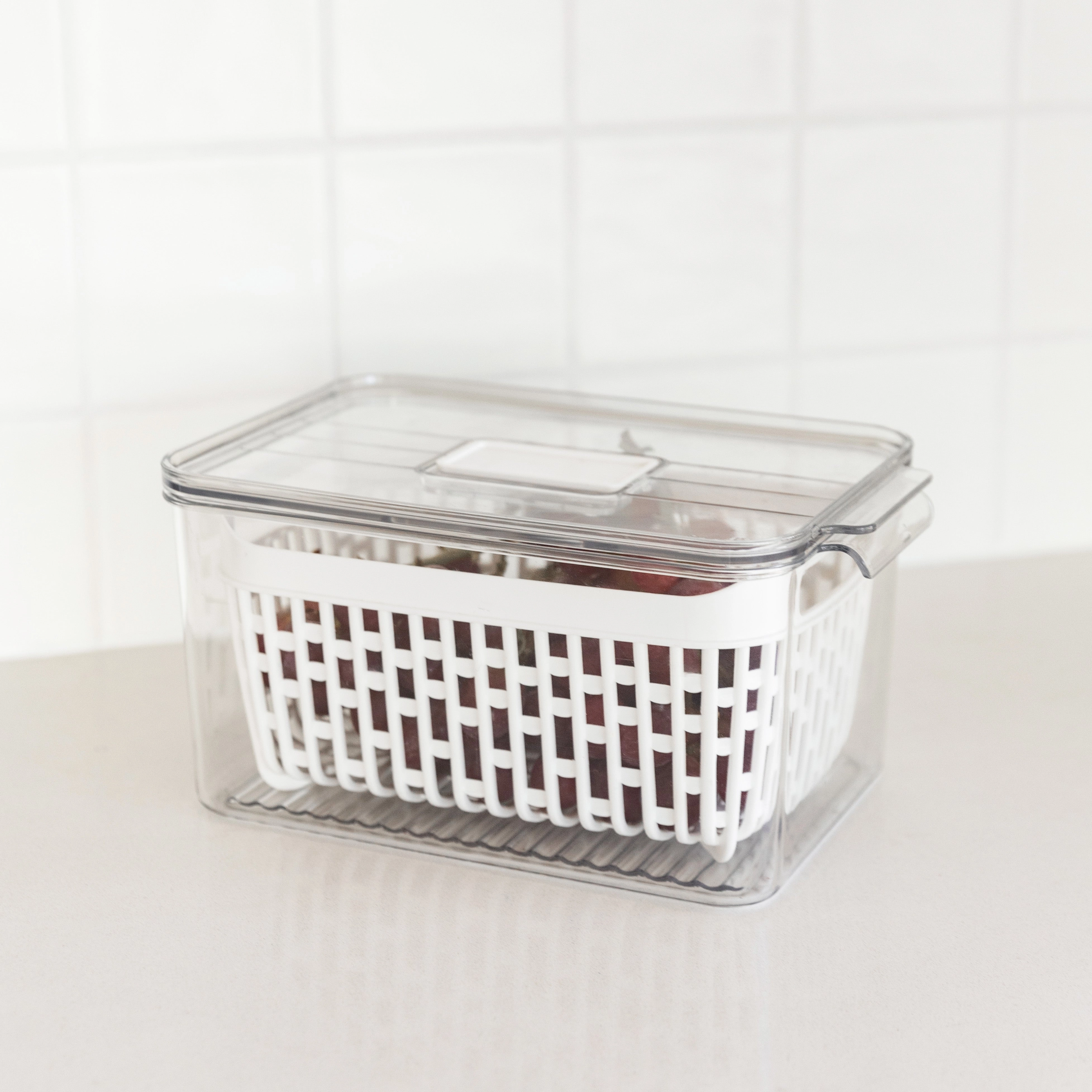Fridge Storage Container with Basket (Single)