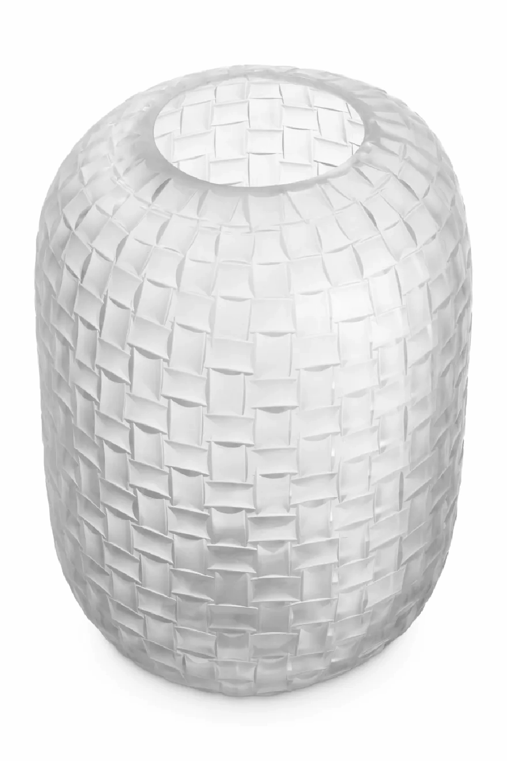 Frosted Hand Blown Glass Vase | Eichholtz Varese