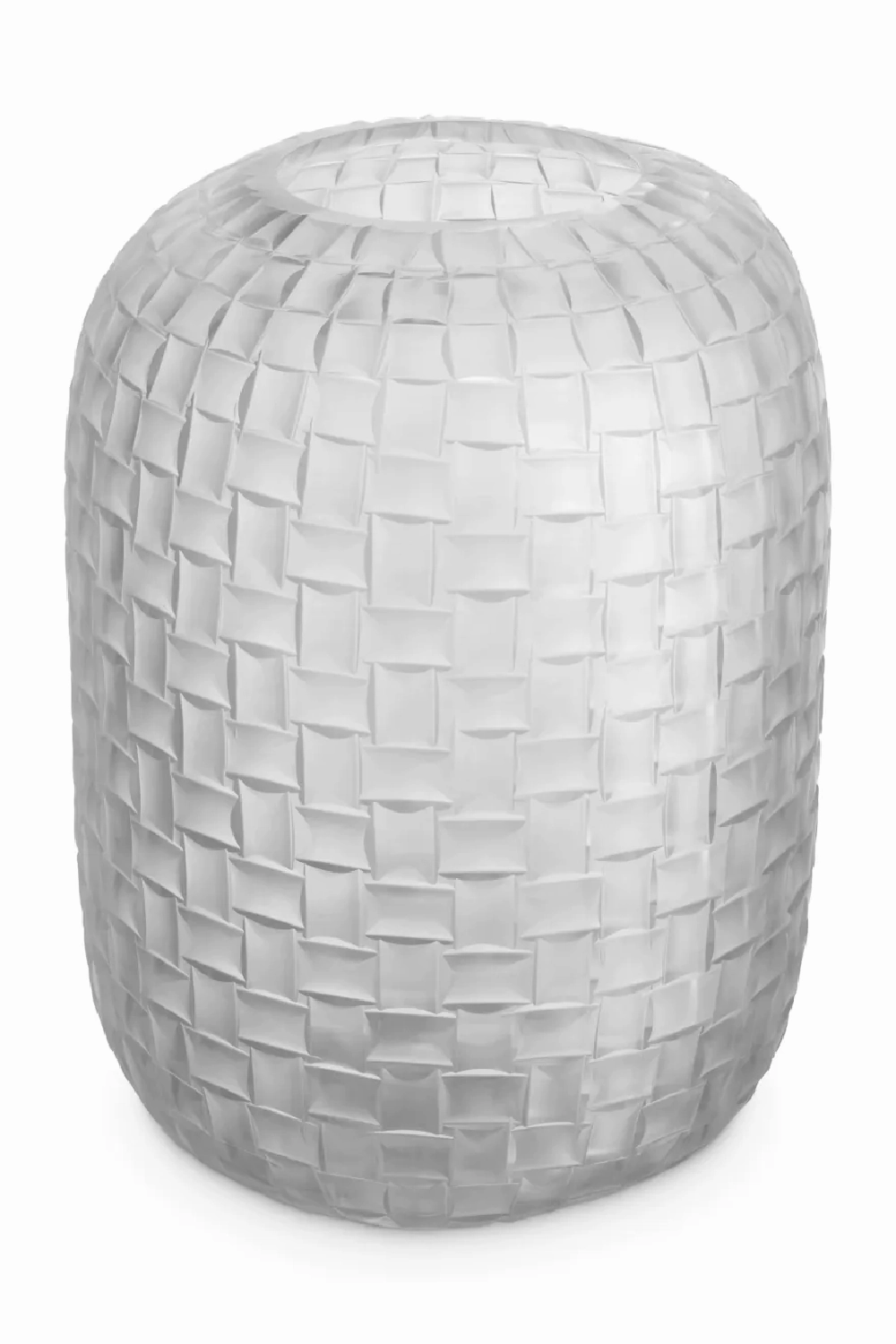 Frosted Hand Blown Glass Vase | Eichholtz Varese