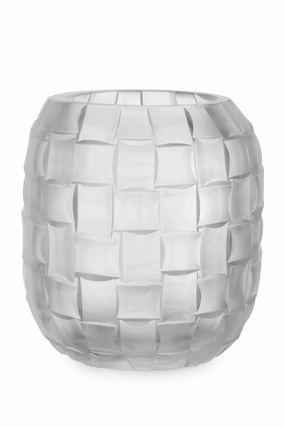 Frosted Hand Blown Glass Vase | Eichholtz Varese Vase,Glass Vase