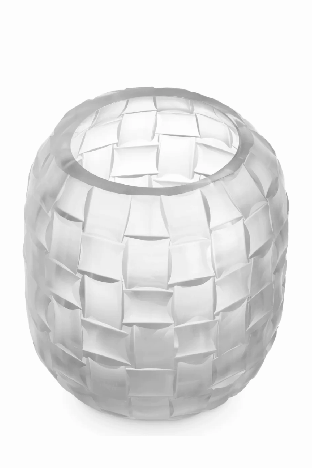 Frosted Hand Blown Glass Vase | Eichholtz Varese