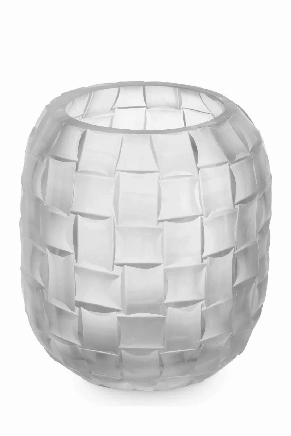 Frosted Hand Blown Glass Vase | Eichholtz Varese