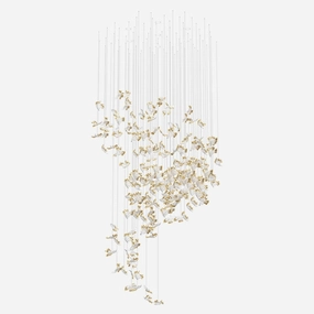 Frosted Petals Frozen Chandelier chandelier,ceiling light,decorative lighting