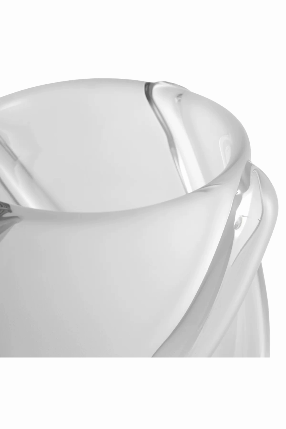 Frosted White Glass Vase | Eichholtz Celestino