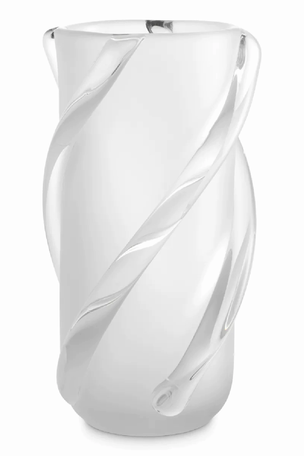 Frosted White Glass Vase | Eichholtz Celestino