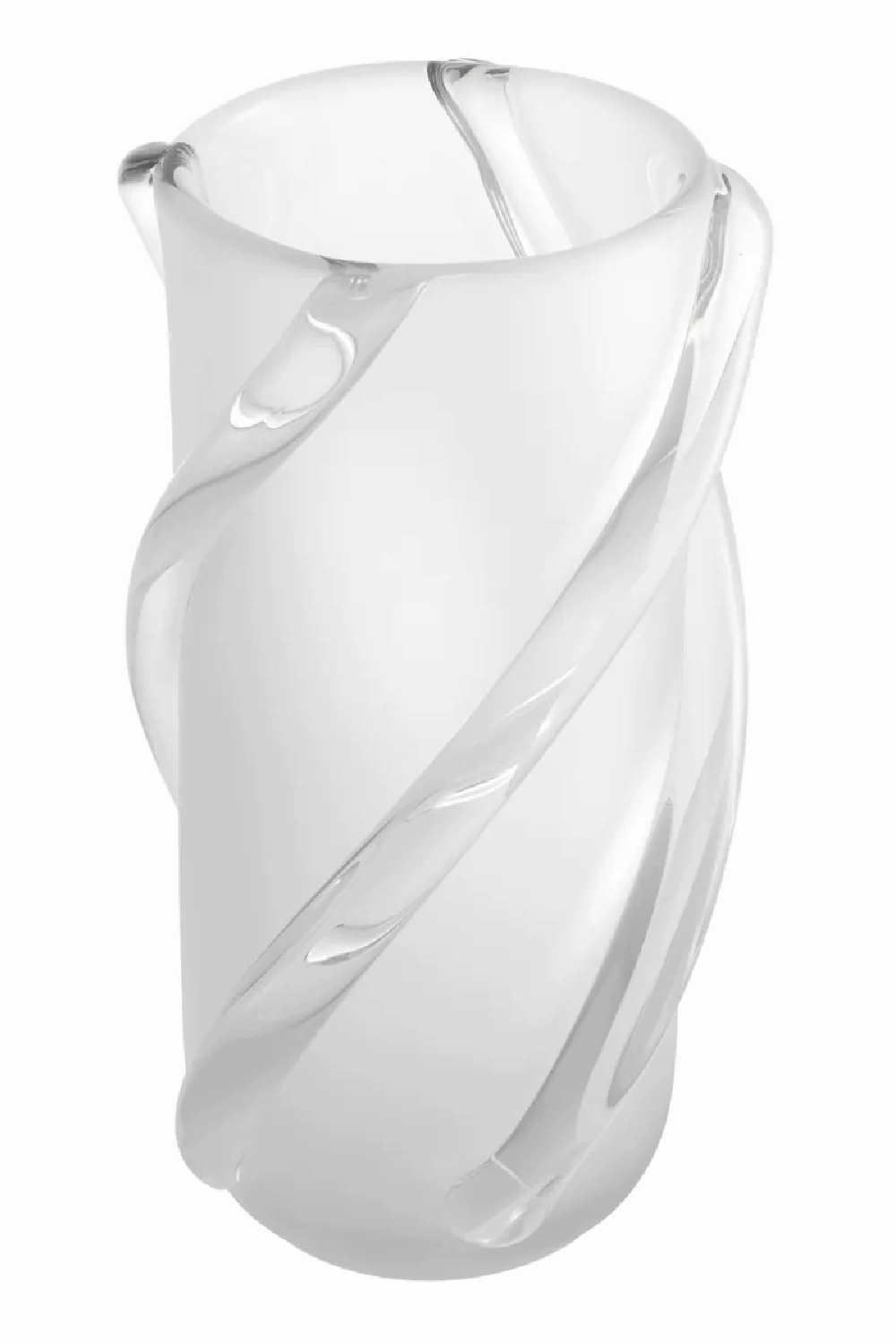 Frosted White Glass Vase | Eichholtz Celestino