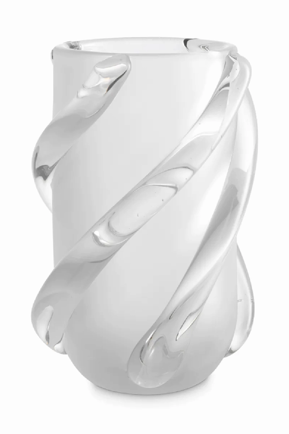 Frosted White Glass Vase | Eichholtz Celestino