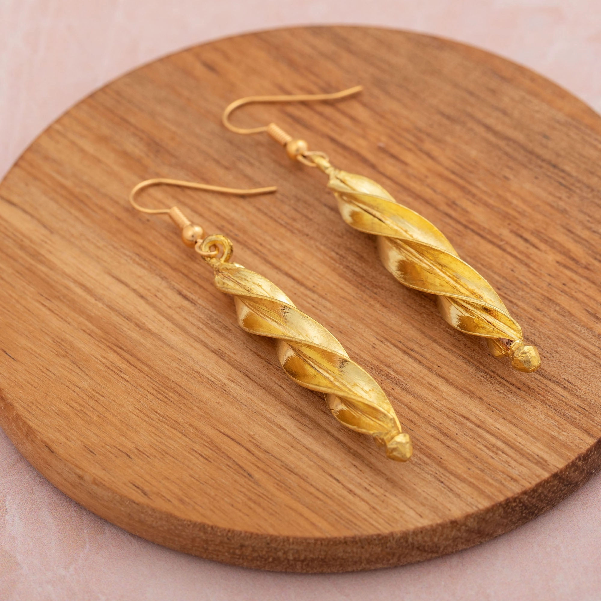 Fulani Spiral Djenne Drop Earrings