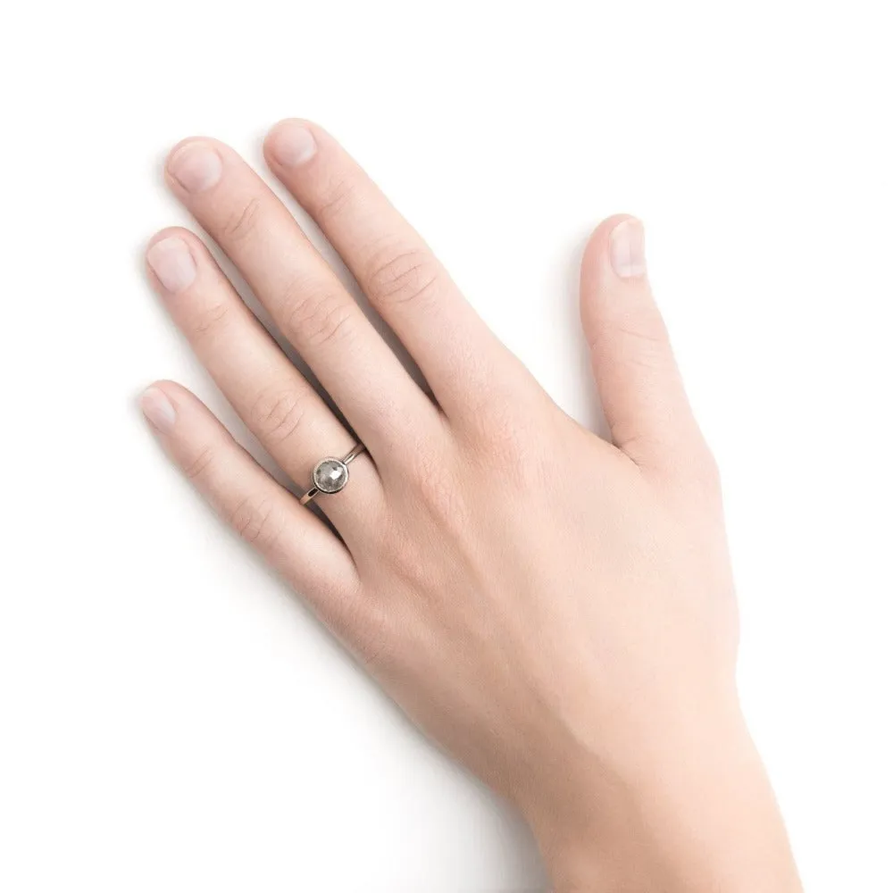 Full Moon Diamond Engagement Ring