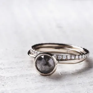 Full Moon Diamond Engagement Ring