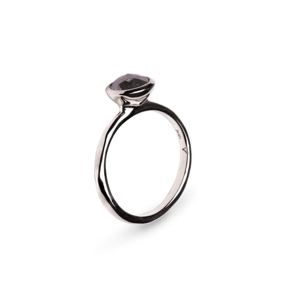 Full Moon Diamond Engagement Ring