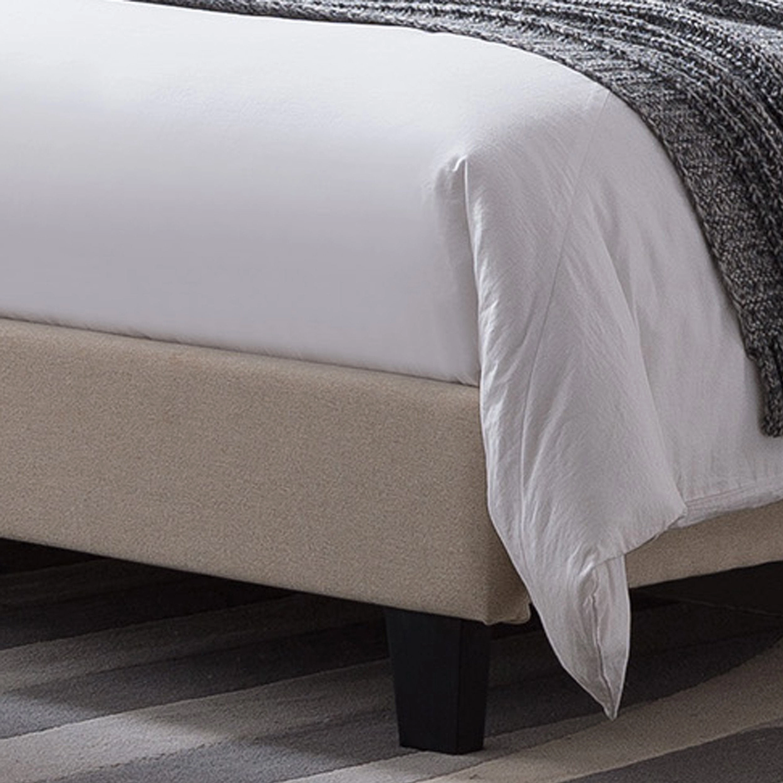 Fully-Upholstered Platform Bed Frame, Low-Profile,  Contemporary - NH885703
