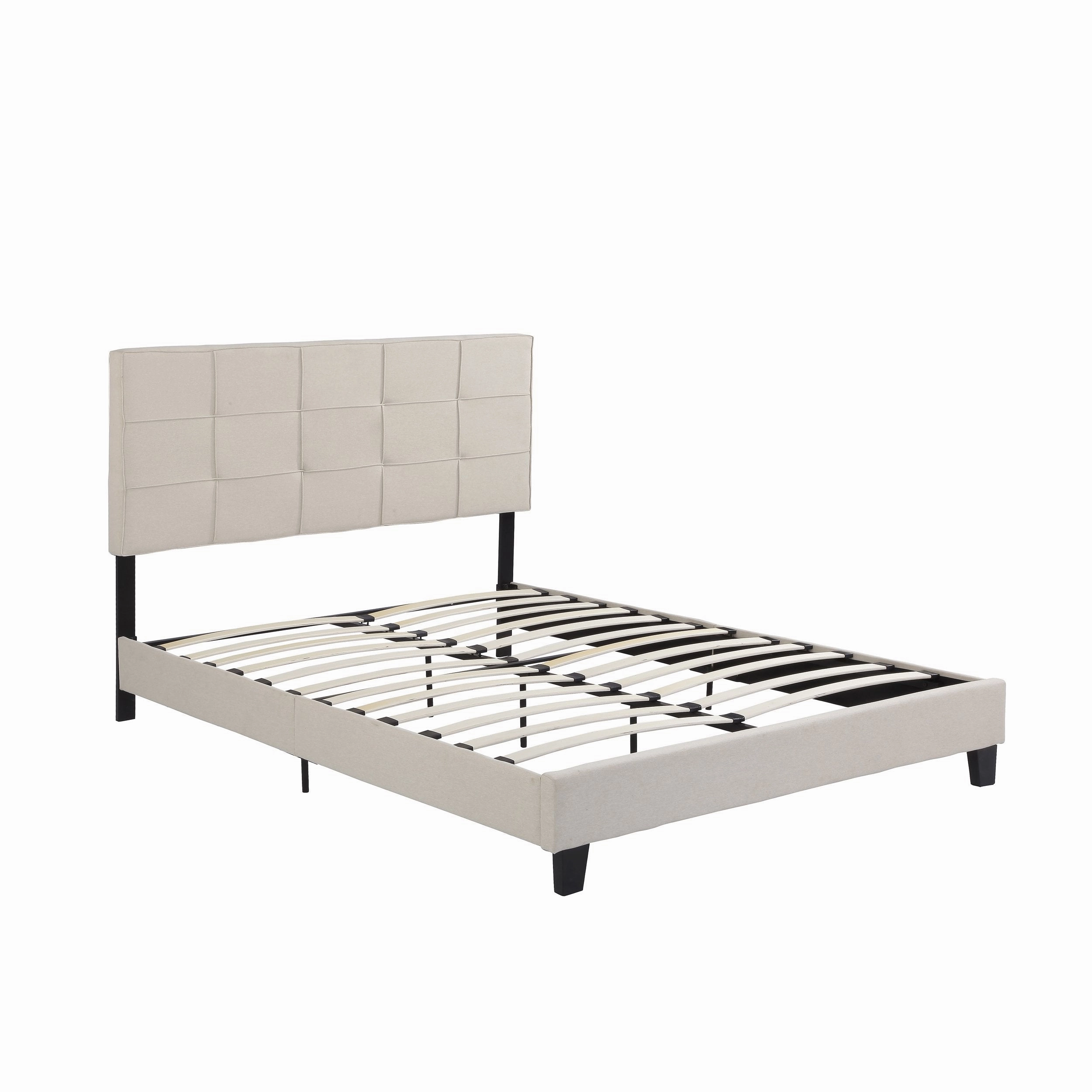 Fully-Upholstered Platform Bed Frame, Low-Profile,  Contemporary - NH885703