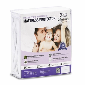 Furinno Angeland Waterproof Terry Cloth Mattress Protector mattress pads,mattress topper,bed protection