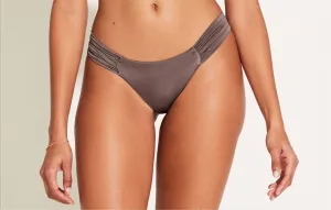 Gemma Ruched Bottom - Mineral Shimmer In Brown