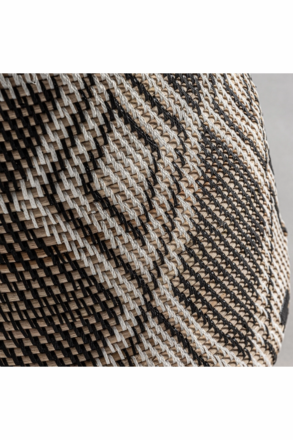 Geometric Patterned Rattan Vase | Vical Home Zirba
