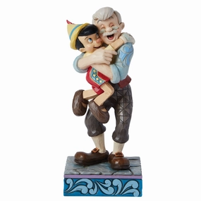 Geppetto & Pinocchio Hugging Decorative Mirror,Wall Mirror