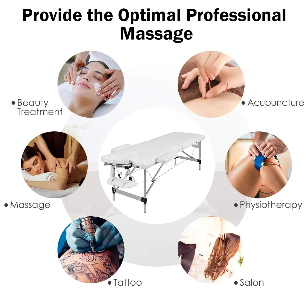 Giantex 84" Massage Table Professional Portable Massage Bed
