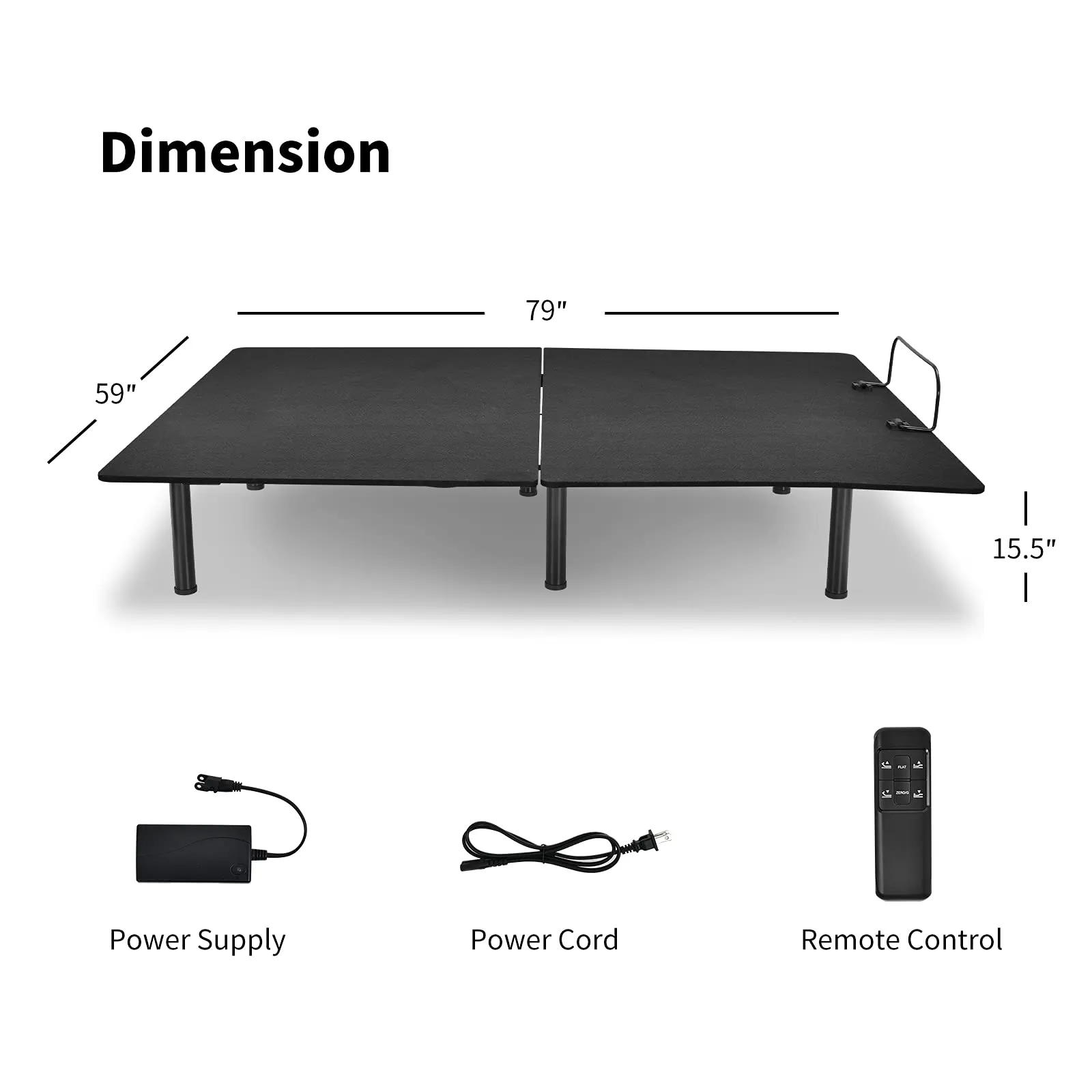 Giantex Adjustable Bed Base, Electric Adjustable Bed Frame w/ Wireless Remote