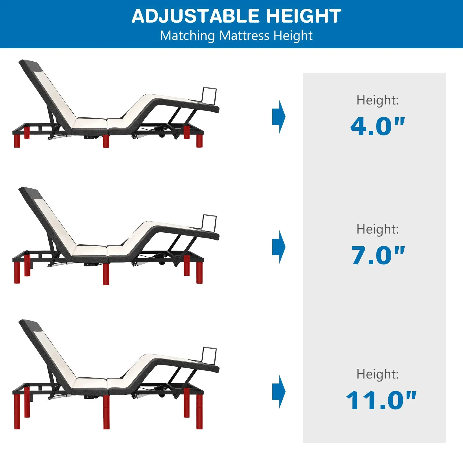 Giantex Adjustable Bed Base with Wireless Remote