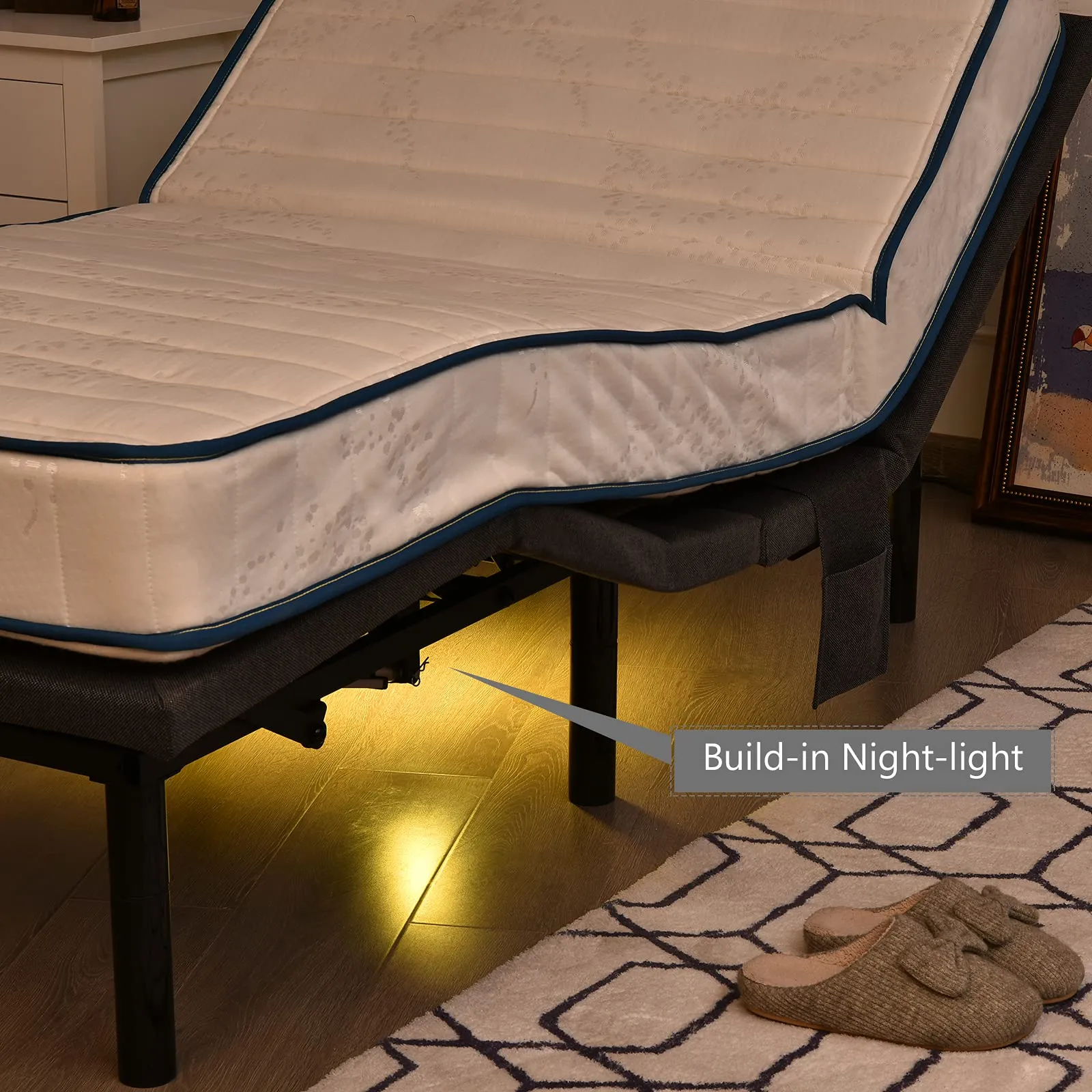 Giantex Adjustable Bed Base with Wireless Remote