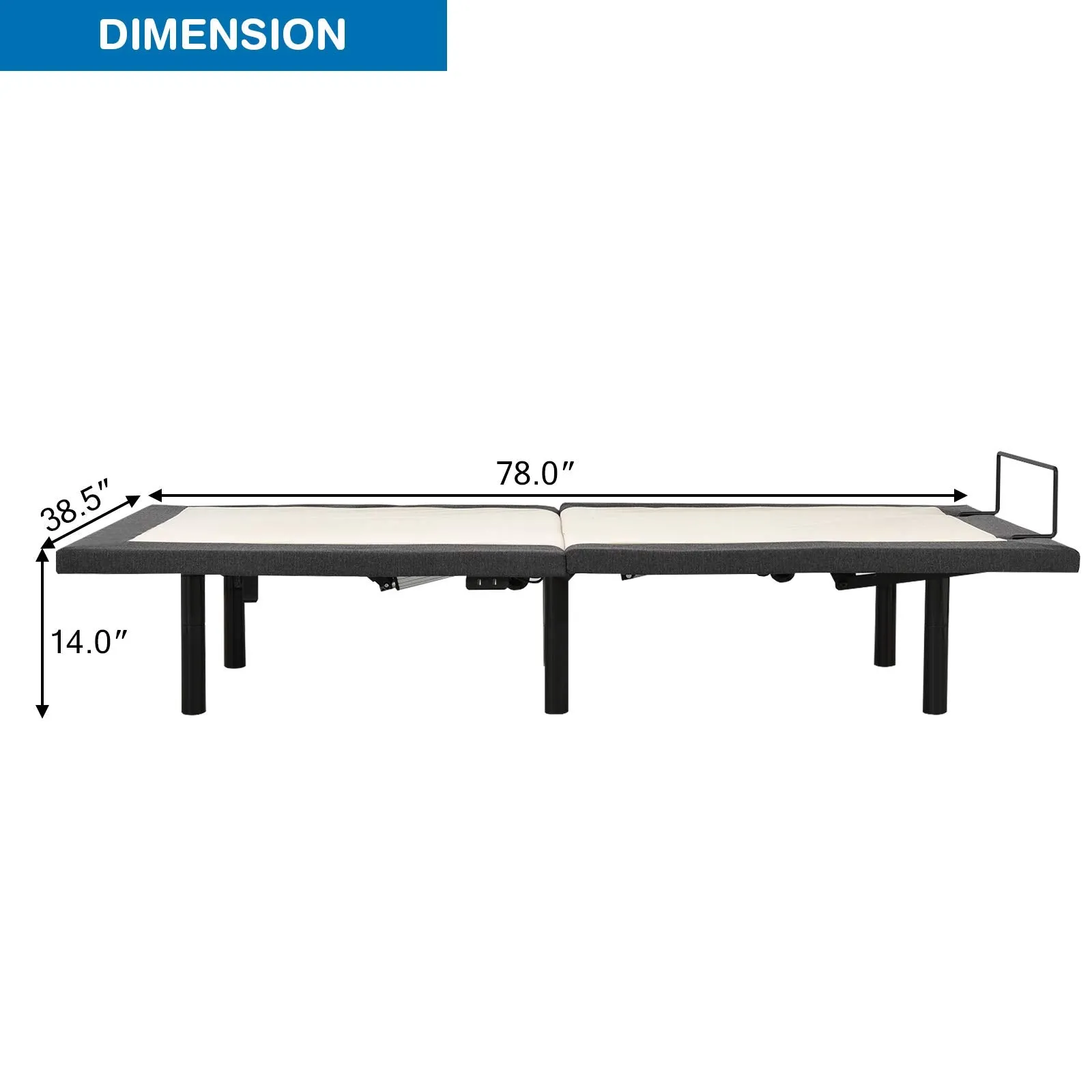 Giantex Adjustable Bed Base with Wireless Remote