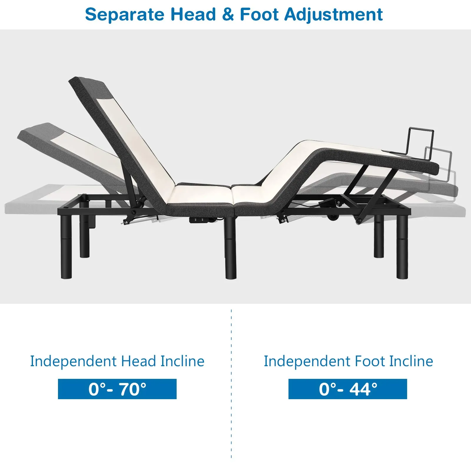 Giantex Adjustable Bed Base with Wireless Remote