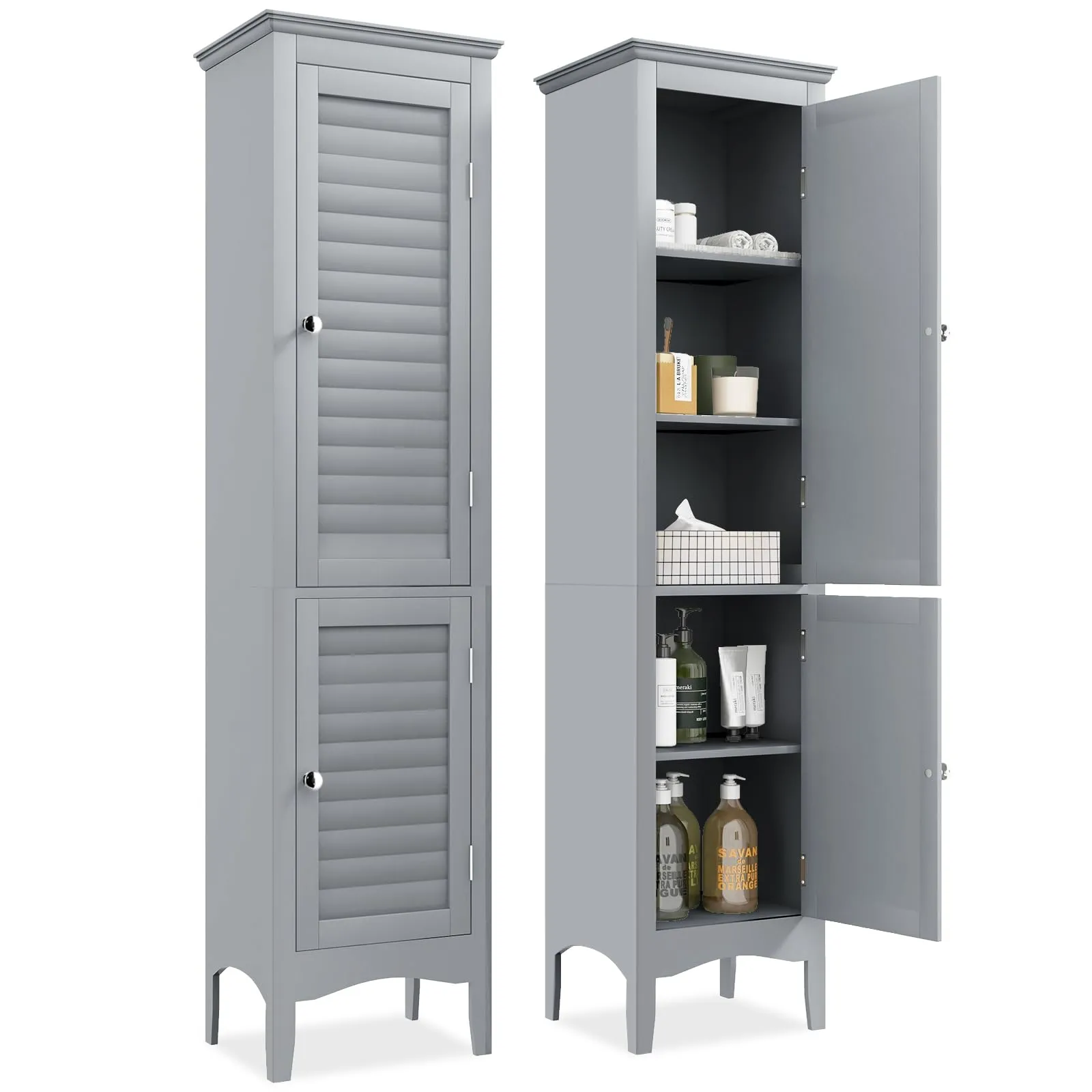 Giantex Bathroom Tall Storage Cabinet