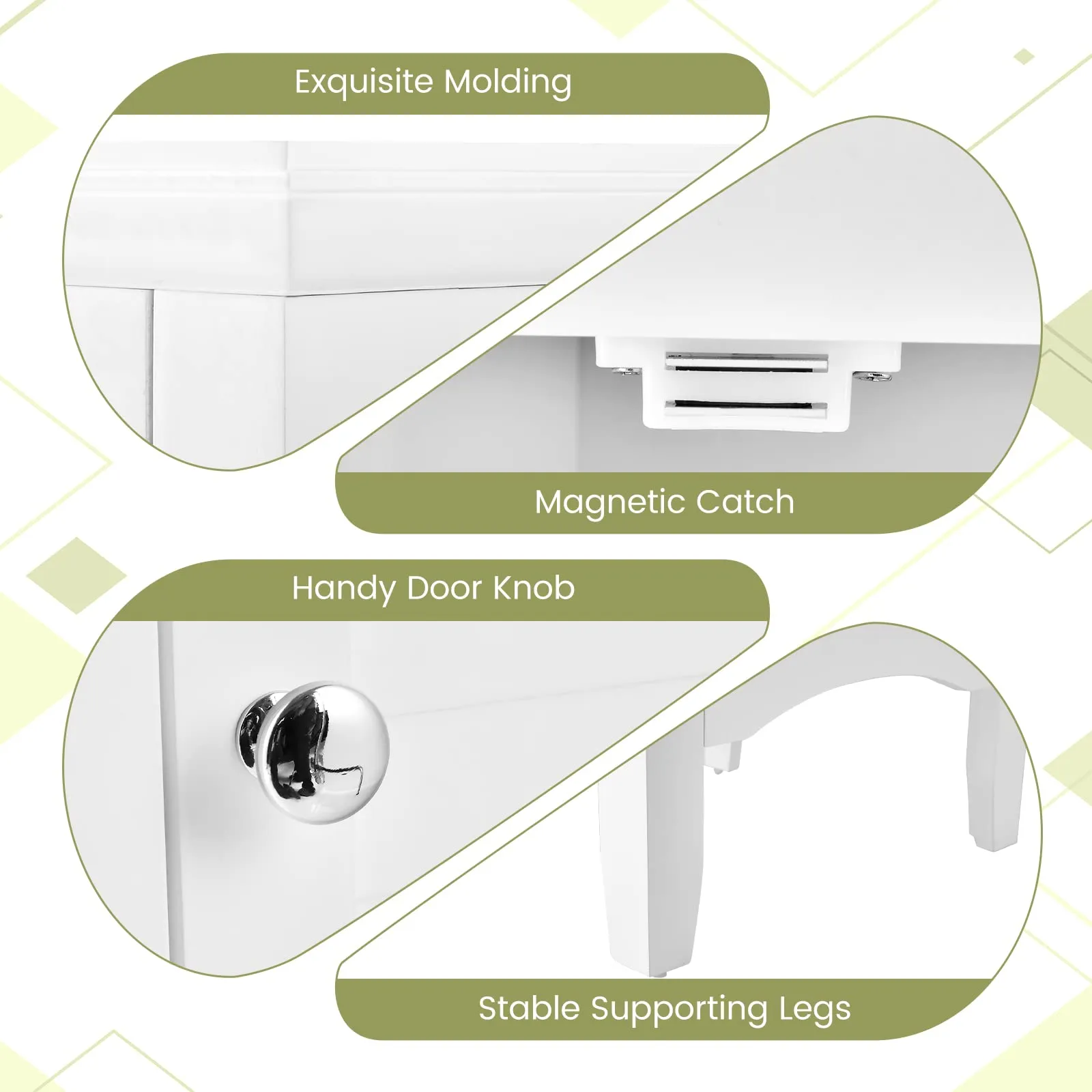 Giantex Bathroom Tall Storage Cabinet