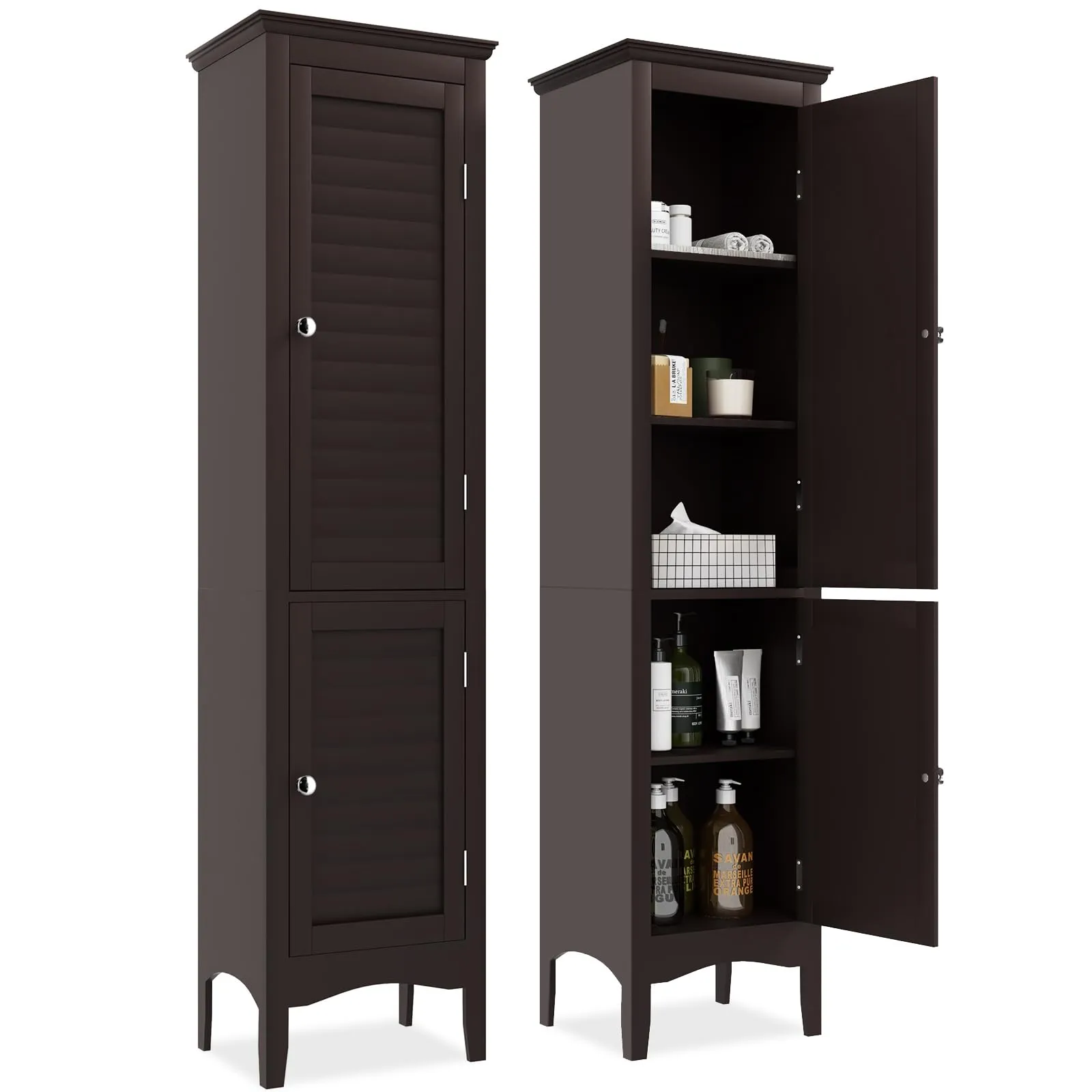 Giantex Bathroom Tall Storage Cabinet