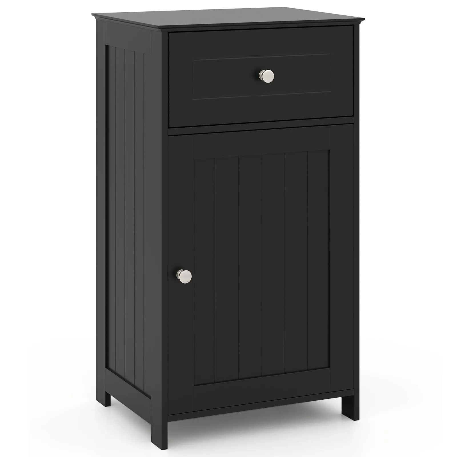 Giantex Floor Bathroom Storage Cabinet Freestanding Cabinet with Drawer