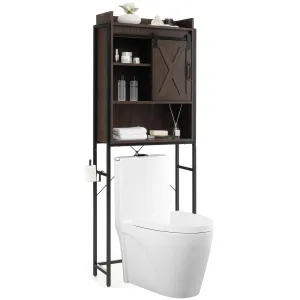 Giantex Over-The-Toilet Storage Cabinet, Freestanding 4-Tier Bathroom Organizer Rack bathroom organizer, toilet brush holder