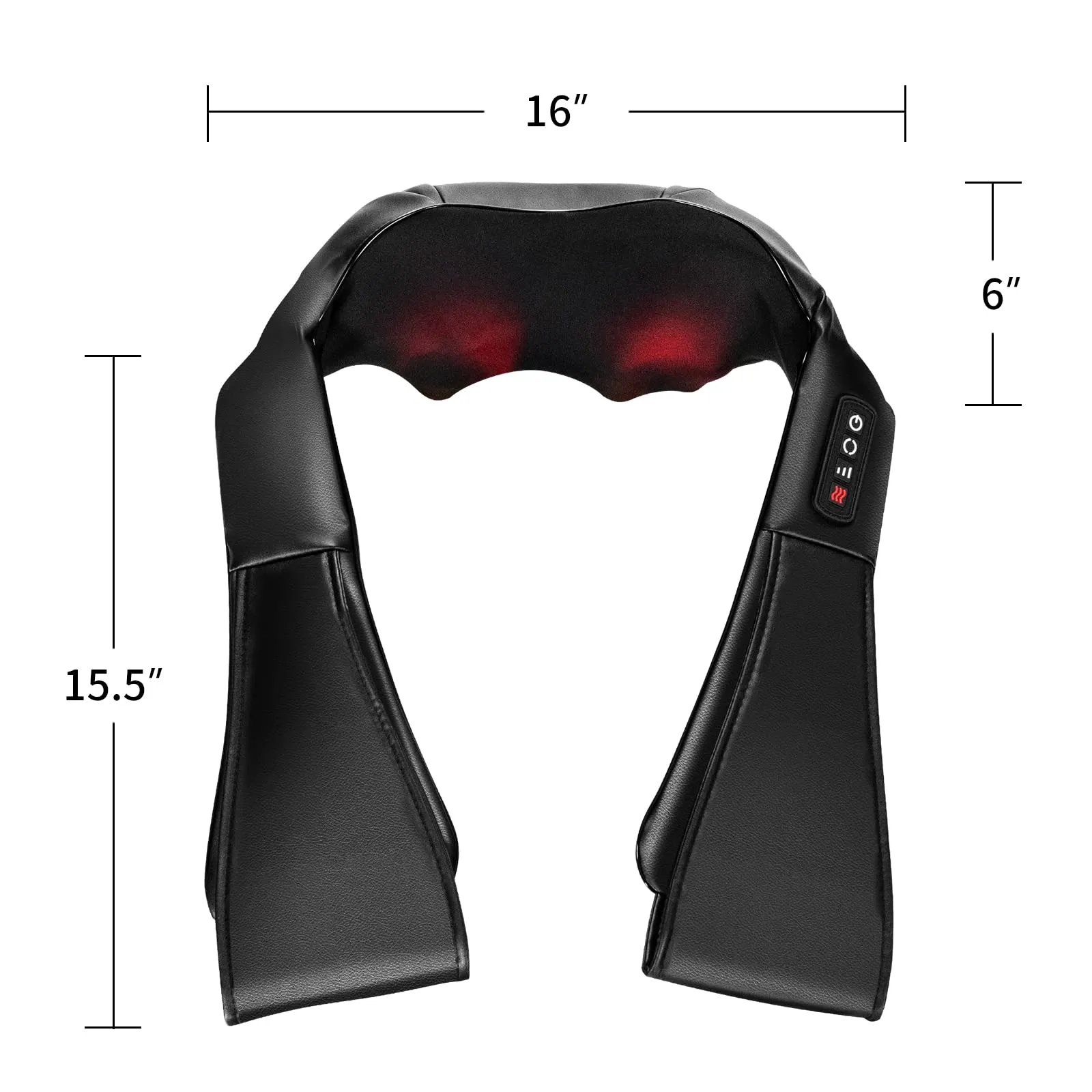 Giantex Shiatsu Neck Back and Shoulder Massager w/Heat, Deep Tissue 3D Kneading Massage Pillow for Back