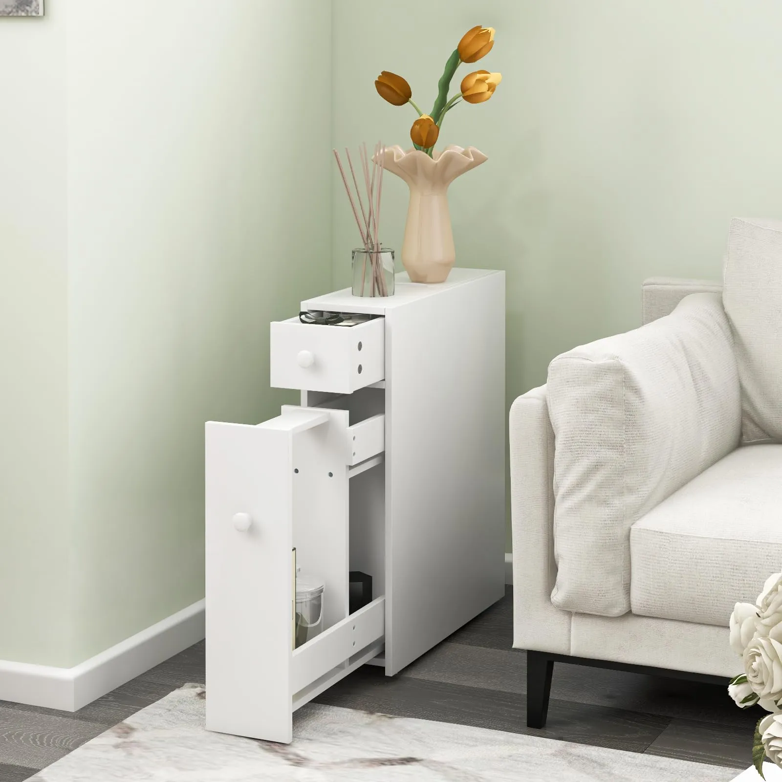 Giantex Small Bathroom Storage Cabinet