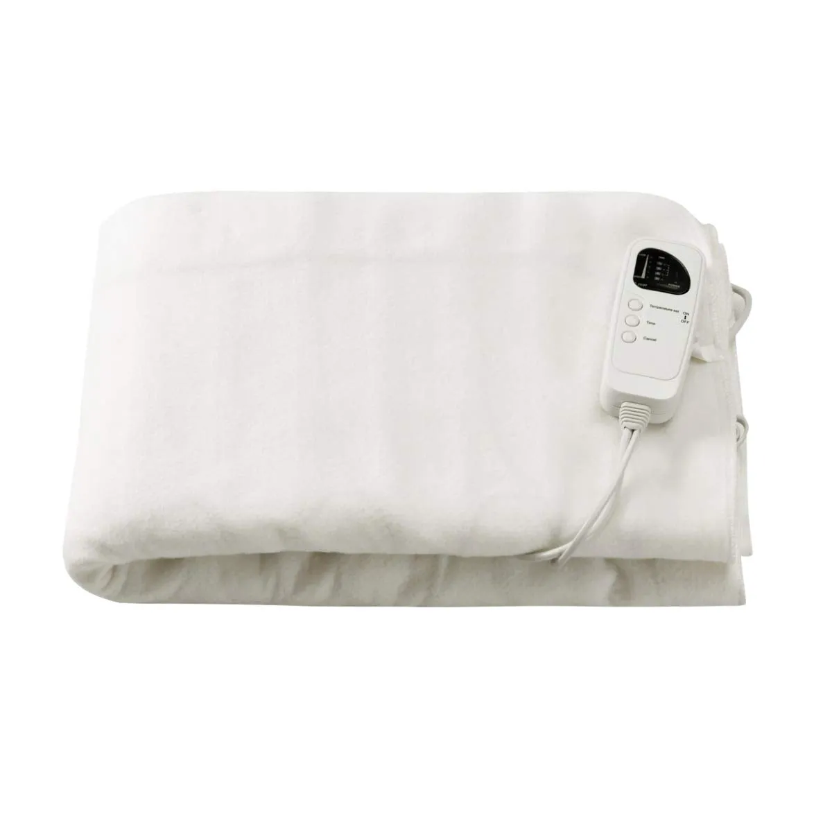 Giantex Smart Electric Heated Mattress Pad, Heating Bed Topper Blankets w/ Low-Voltage fleece blanket, knit throw