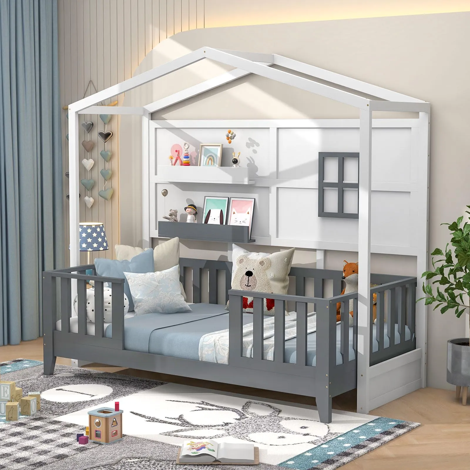 Giantex Twin House Bed