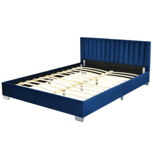 Giantex Upholstered Bed Frame, Full/Queen Size Modern Platform Bed bed frame, queen bed