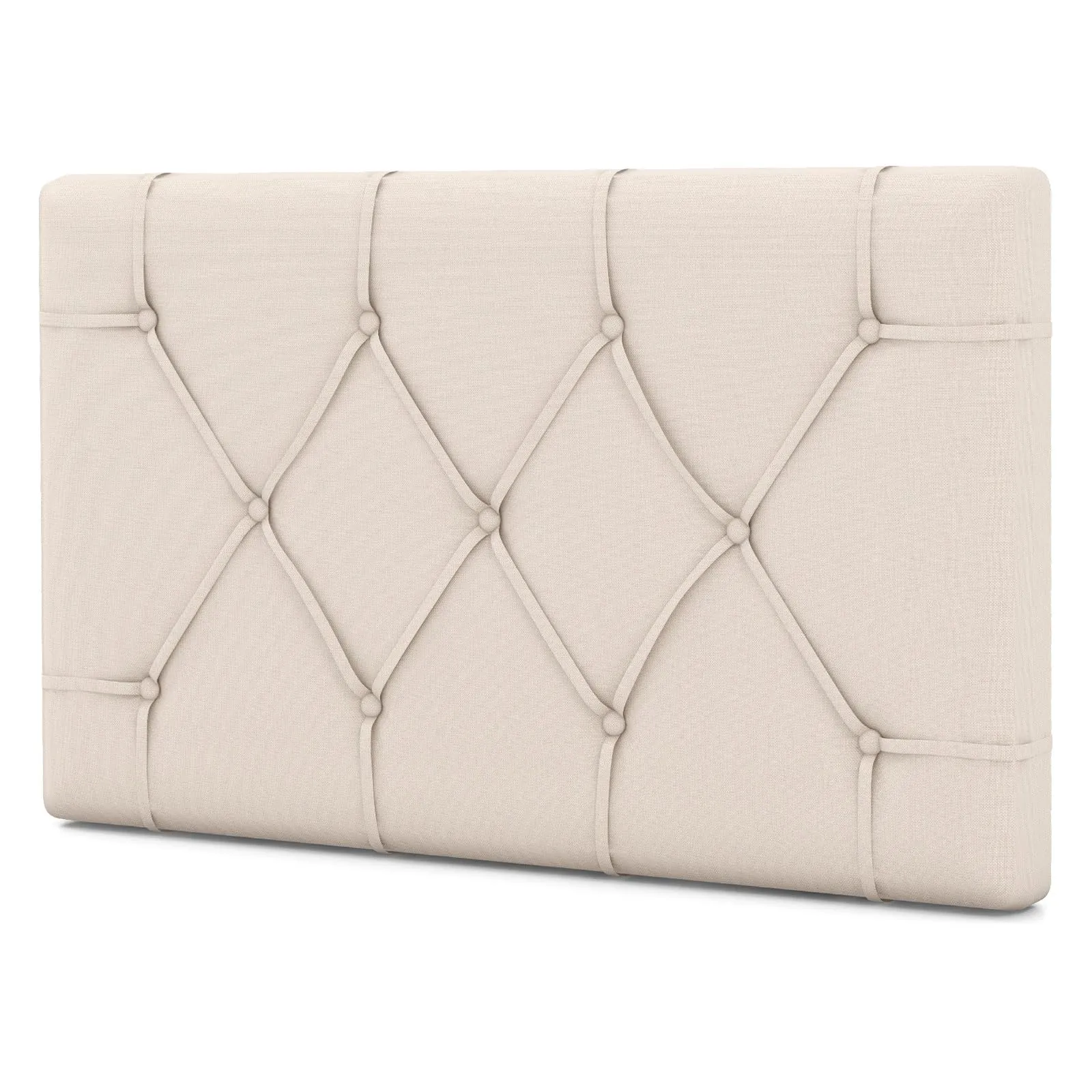 Giantex Upholstered Headboard for Twin/Twin XL Size Bed, Wall Mounted Twin Headboard Only