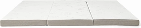 Giantex 4 Inch Tri Folding Mattress,CertiPUR-US Gel-Infused Memory Foam with Bamboo Cover Carry Bag nightstand, bedside table