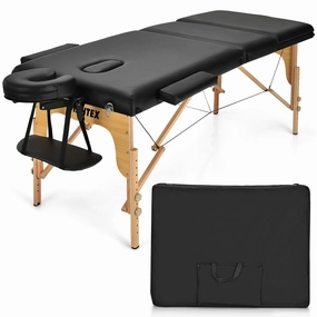 Giantex 84inch Folding Massage Table Spa Bed, 3 Folding Mode folding chair, portable chair
