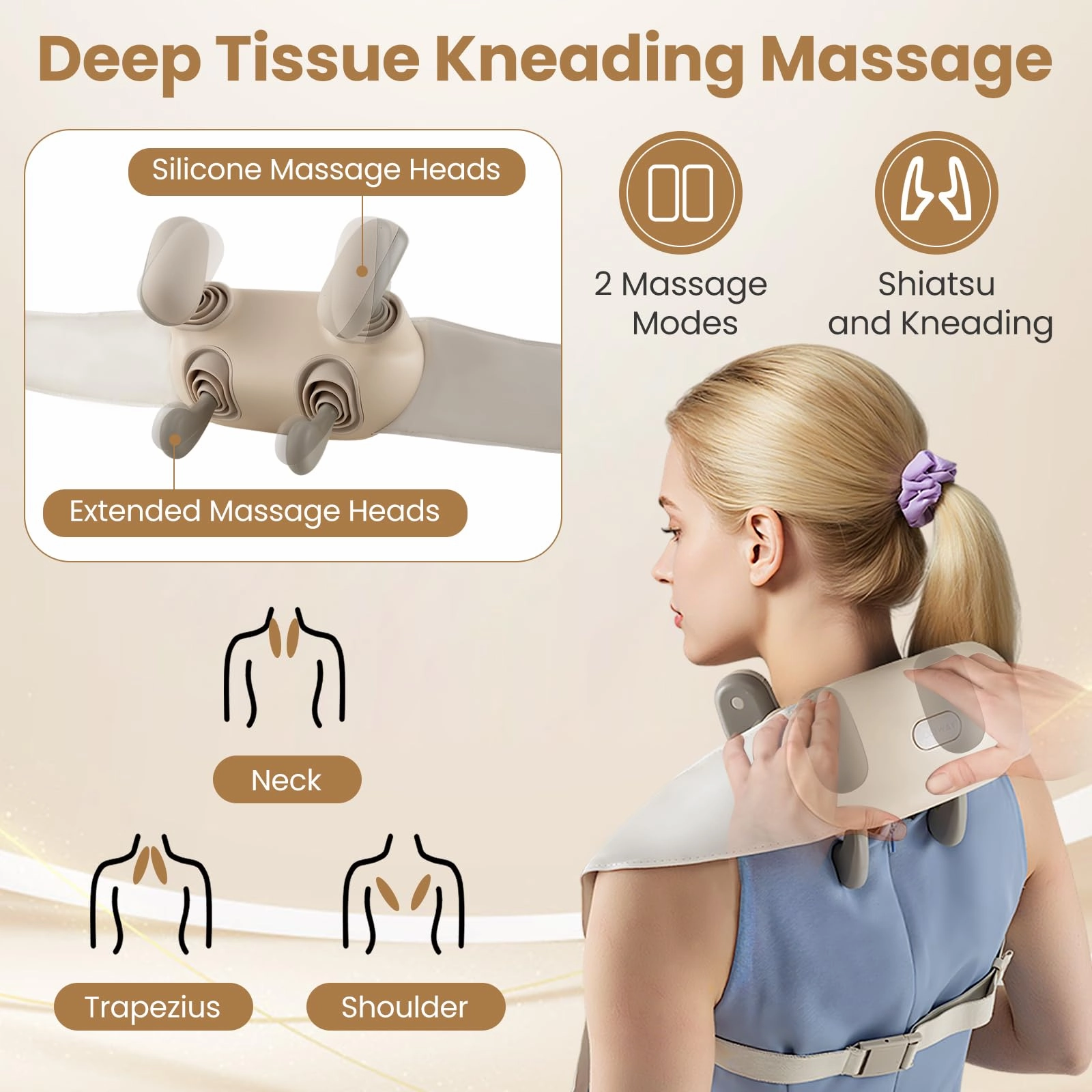 Giantex Back Massager for Pain Relief for Back Shoulder Leg
