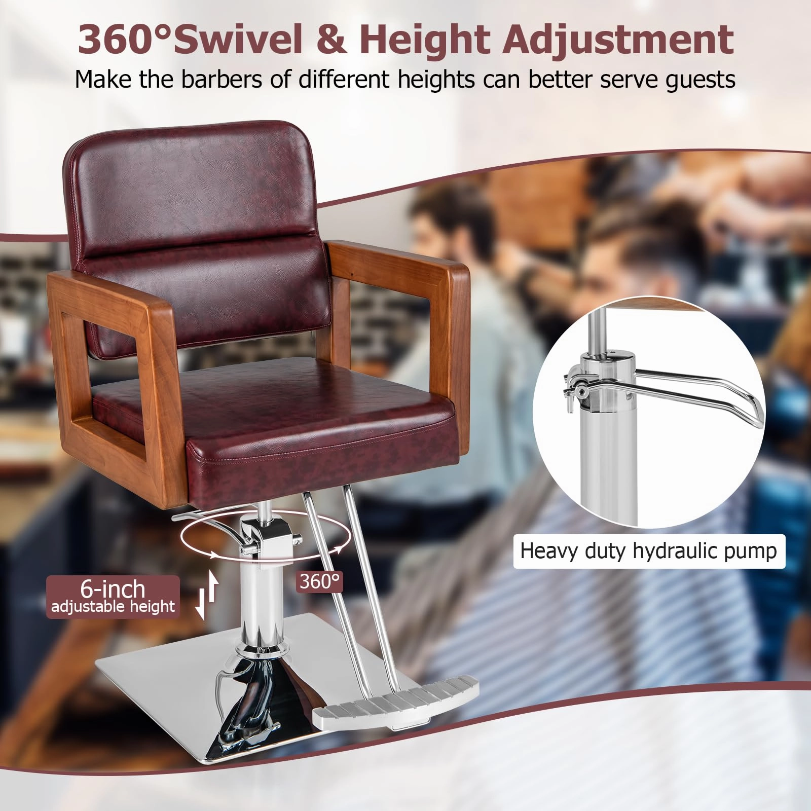 Giantex Barber Chair - Salon Chair for Hair Stylist
